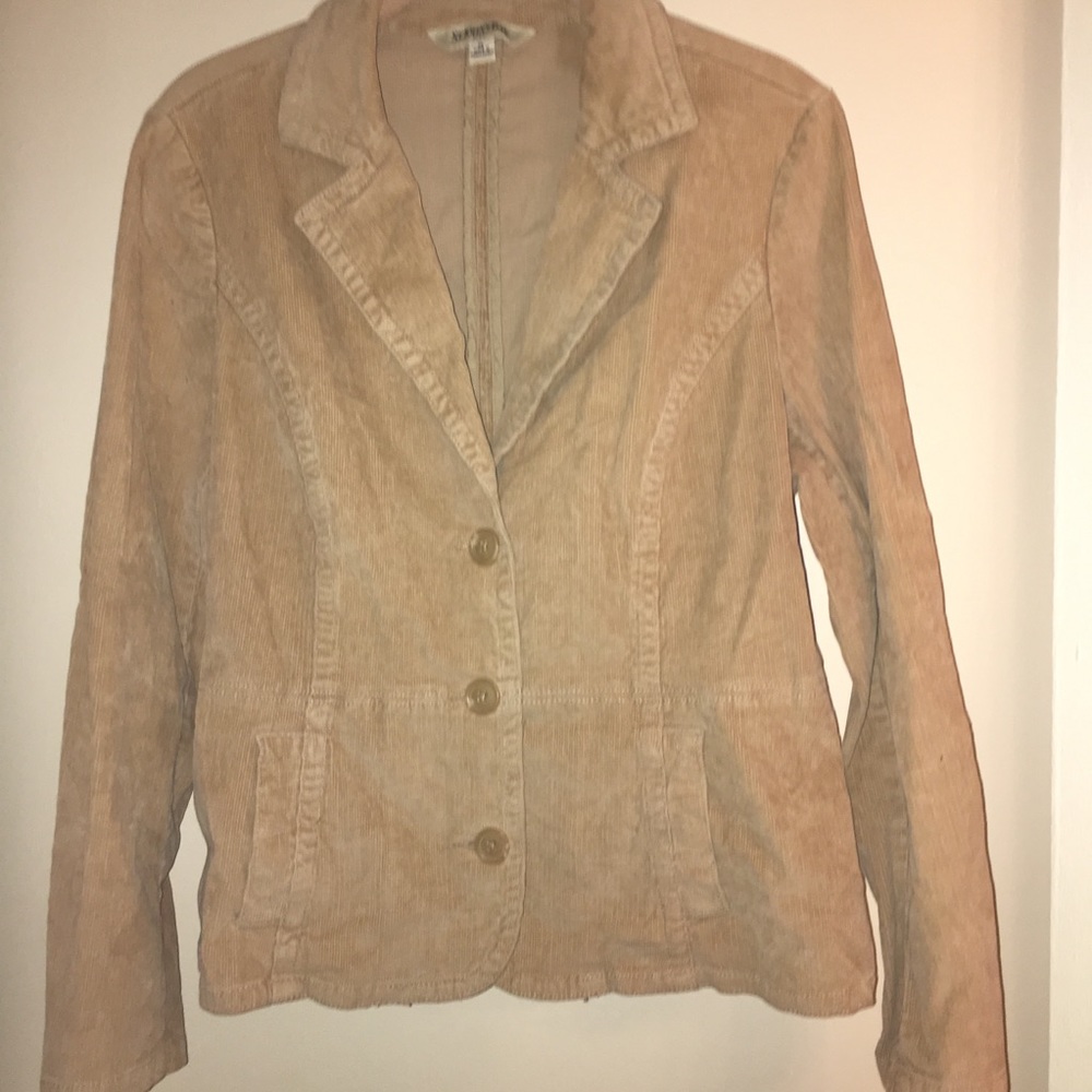 St. John’s Bay tan Corduroy blazer petite large